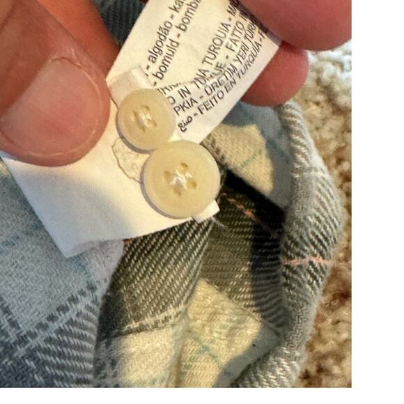 ZARA Plaid Flannel Overshirt, buttoned shirt, Vintage Size Large - Picture 13 of 15
